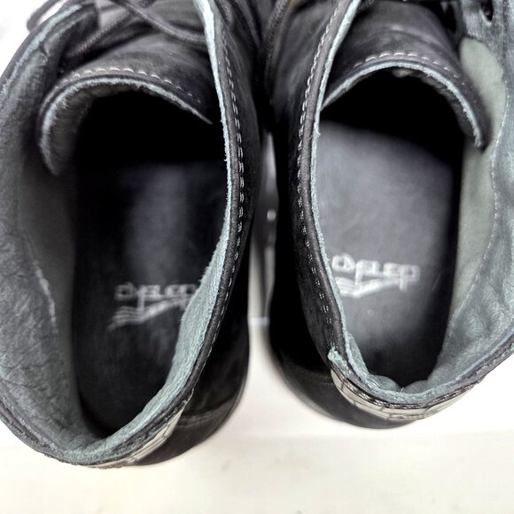 Dansko Boots Womens Black Leather Nubuck 38 US 7.5 - 8 Joy Ankle Booties Shoes - Picture 9 of 9